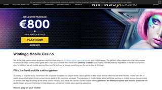 Wintingo Mobile Casino | Play the best games on the go