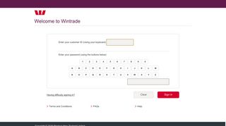 WinTrade | Sign In - Westpac