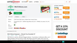 Is WinTrillions a Scam or Legit? Read 5 Reviews! - Lotto Exposed