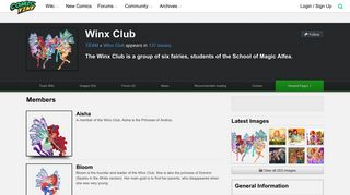 Winx Club Members - Comic Vine