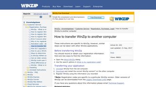 How to transfer WinZip to another computer - WinZip - Knowledgebase
