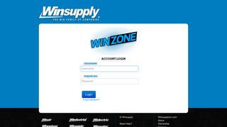 WinZone Log in - Account Login - Winsupply