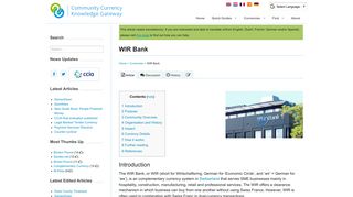 WIR Bank - C-C.info
