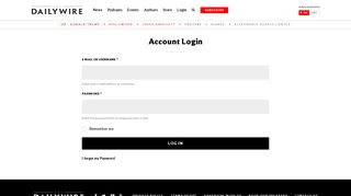 Account Login | Daily Wire
