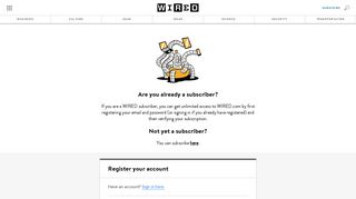 WIRED – Register a WIRED Account | WIRED