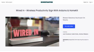 Wired In - Wireless Productivity Sign With Arduino & HomeKit by Josh ...