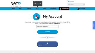 Sign Into Your Account | My Account | NET10 Wireless