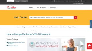 How to Change Your Wi-Fi Password | Frontier.com