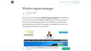 Wireless expense manager – Rick Hendrix – Medium