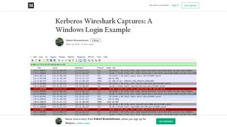 Kerberos Wireshark Captures: A Windows Login Example - Medium