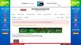 Configuring Wirulink router to extend WiFi range | MyBroadband