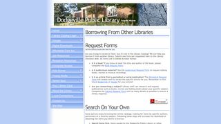 Research Resources - Interlibrary Loan - Dodgeville Public Library