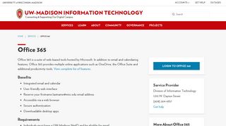 Office 365 - UW-Madison Information Technology