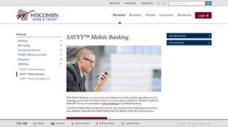 SAVVY™ Mobile Banking › Wisconsin Bank & Trust
