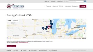 Banking Centers & ATMs › Wisconsin Bank & Trust