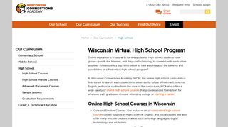 Wisconsin Virtual High School | Wisconsin Connections Academy