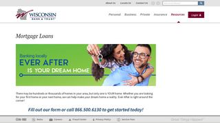 Mortgage Loans - Wisconsin Bank & Trust
