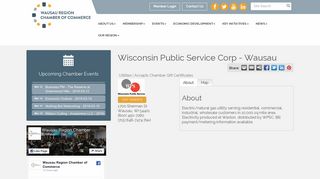 Wisconsin Public Service Corp - Wausau | Utilities | Accepts Chamber ...