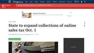 State to expand collections of online sales tax Oct. 1 | Politics and ...