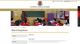 Payment - Wisdom World School