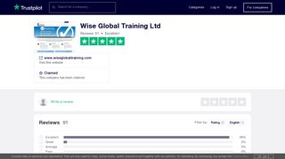 Wise Global Training Ltd Reviews | Read Customer Service Reviews ...
