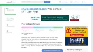 Access stt.wiseconnectinc.com. Wise Connect STT: Login Page
