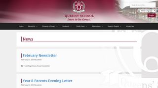 News | Queens' School