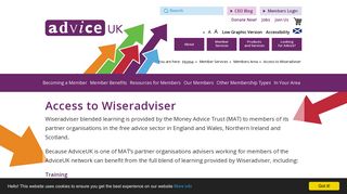 AdviceUK | Access to Wiseradviser
