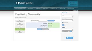 WiserHosting Shopping Cart - Support Portal
