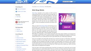Wish Bingo Mobile - Bingo VG