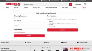 Sign In: Login to see Account Settings, Wish Lists, Order History