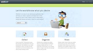 Wishlistr: Create a wishlist and share it with the world