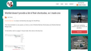 Wishlist doesn't provide a list of their shortcodes, so I made one – Red ...