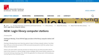 NEW: Login library computer stations : News from the WiSo Library ...