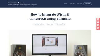How to Integrate Wistia & ConvertKit Using Turnstile - ConvertKit