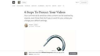 6 Steps To Protect Your Wistia Videos – Affiliates Anonymous