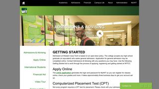 OneStop to Help You Get Started at WITCC