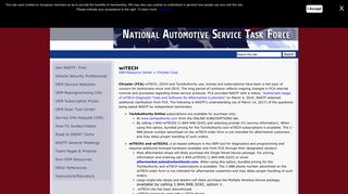 wiTECH - National Automotive Service Task Force