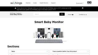 Smart Baby Monitor – Withings | Support