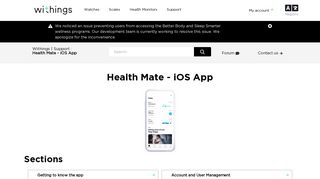 Health Mate - iOS App – Withings | Support