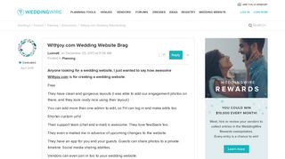 Withjoy.com Wedding Website Brag | Weddings, Planning | Wedding ...