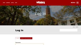 Log in | Wittenberg University