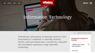 Information Technology Services | Wittenberg University