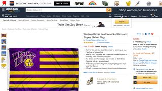 WIU Leathernecks Stars and Stripes Nation College Flag - Amazon.com