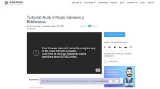 PowToon - Tutorial Aula Virtual, Génesis y Biblioteca.