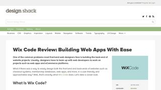 Wix Code Review: Building Web Apps With Ease | Design Shack