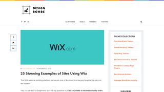 25 Stunning Examples of Websites Using Wix Platform 2018