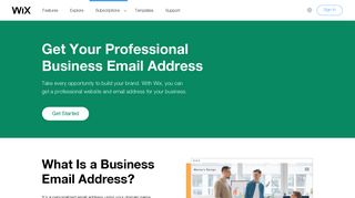 Business Email Address | Custom Email with Your Domain | Wix.com