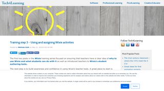 Training step 3 - Using and assigning Wixie activities - Tech4Learning