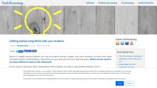 Getting started using Wixie with your students - Tech4Learning